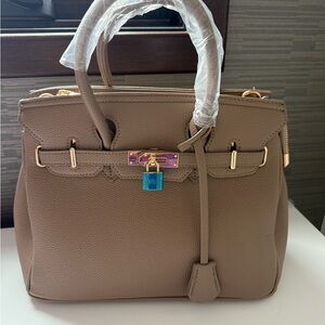 Elegant Taupe Handbag